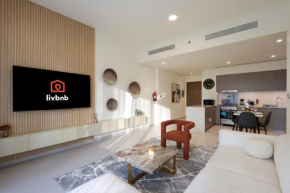 Livbnb-Prestige 1BR in Grande, Pool with Iconic Burj Khalifa View